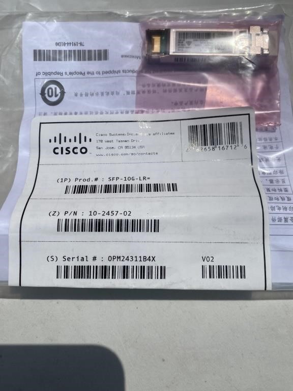 Cisco SFP-10G-LR  Transceiver Module 10-2457-02