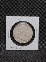 1952 D Franklin Half Dollar