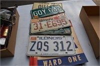 License plates and councilman campaign items