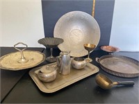 Lot of Pewter, Copper & Brass