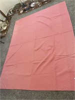 Handmade Pink Whole Cloth Quilt