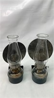 Queen Mary coal oil lamp with holder and light