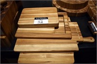 {each} Ass't Wooden Rectangular Cutting Boards