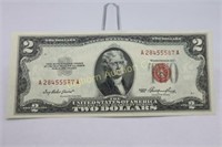1953 Red Seal Two Dollar Note