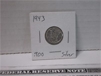 1943 Mercury silver dime