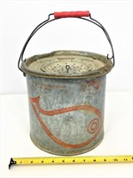 Vintage minnow bucket.