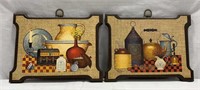 Wooden Vintage MCM Wall Plaque Art Kitchen/Dining