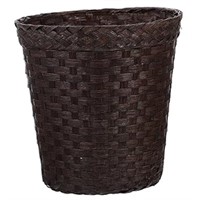 iplusmile Small Woven Waste Basket, Round Waste Ba