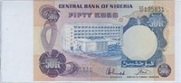 Nigeria 50 Kobo REPLACEMENT Fancy SN UNC.FN22