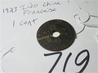 1923 INDO CHINA FRANCOISE 1 CENT CIRC