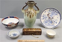 Asian Pottery; Porcelain & Lacquer Lot