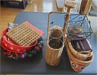 Baskets, trivet and more
