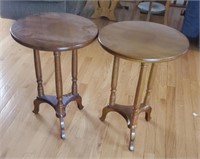 2 round accent tables