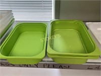 5 Greeen Ikea Trofast Storage Bins - 12 x 16 x 4