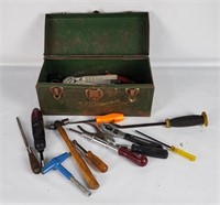 Union Metal Tool Box W/ Misc. Tools