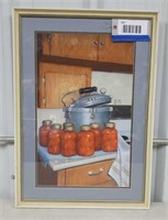 FRAMED PRINT CANNING TOMATOES - 20 X 27