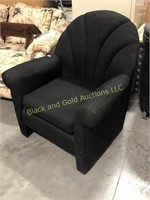 Small Black Upholstered Chair