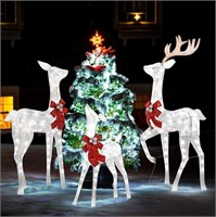 3-Piece Outdoor Reindeer Christmas Decorations