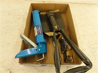Caulk Gun, Foldable Shovel, Small Tools
