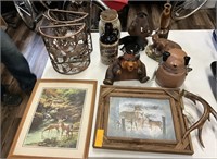 Assorted bear and deer items