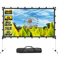 120inch Projector Screen Backyards Cinema Travel