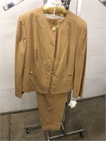 Beige pants suit size 16 with the new tags still