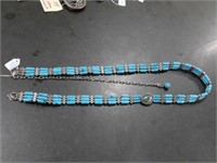 3 Strand turquoise beaded belt , Native American