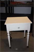Bedside Table on Wheels 21x18x26H