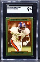 Graded mint 1990 Action Packed Shannon Sharpe card