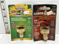 2 garden hose couplings