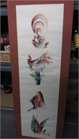 vintage Chinese Scroll wall hanging art