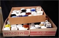 Large collection of souvenir coffee mugs from