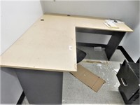 L shaped desk, 24x90(overall)x 28.5 tall