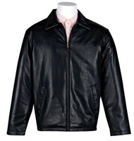 Victory Men’s Classic Leather Jacket with Quilted
