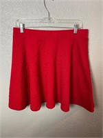 Mickey Mouse Textured Skirt Red Lauren Conrad