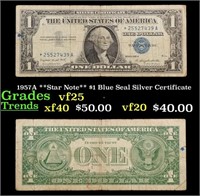 1957A **Star Note** $1 Blue Seal Silver Certificat