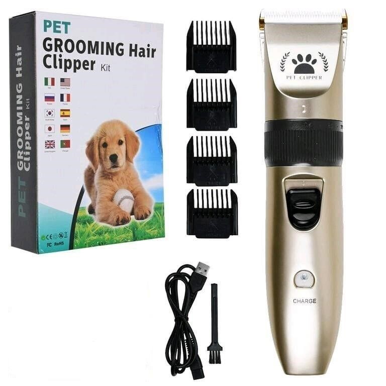 Pet Grooming Clippers Cordless USB Charging