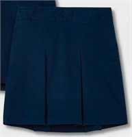 (6) Girls' Uniform Pleated Twill Skort