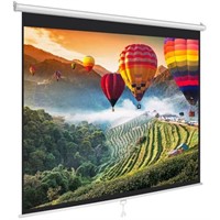 Pyle Manual Pull-Down Projector Screen - Universa