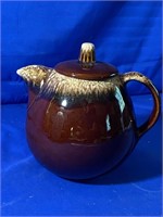 Hull Brown Drip Glazed Tea Pot