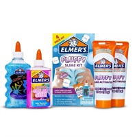 P668  Elmer's 4pc Fluffy Slime Kit