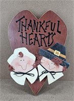 1998 Thankful Hearts Wooden Sign