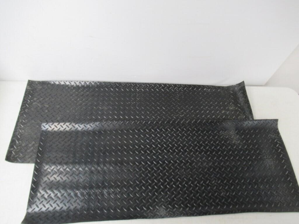 "Used" 2-Pk 18"x48" Floor Mat, Black