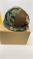 MILITARY STEEL POT HELMET COMPLETE WITH INSERTS