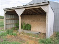 Wooden Calf Shelter c/w Tin Roof & Skids (8'x16')