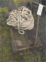 Metal Garden cart with rope