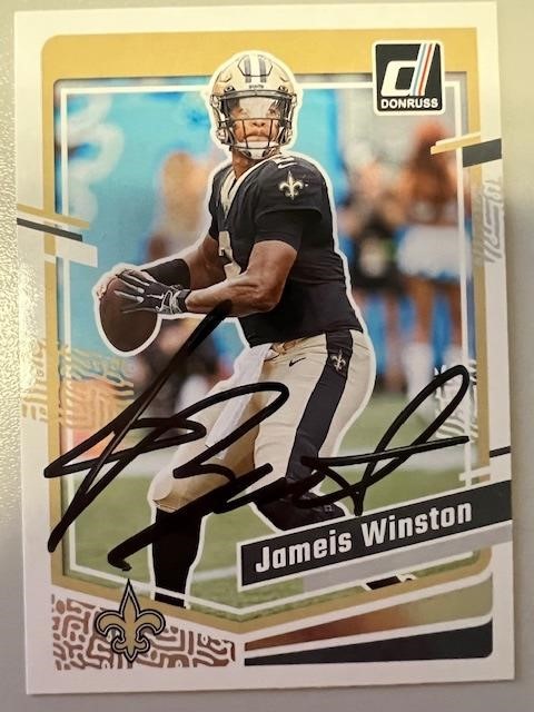 Saints Jameis Winston Signed Card with COA