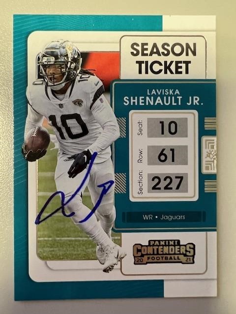 Jaguars Laviska Shenault Jr. Signed Card COA