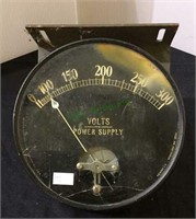 Antique voltmeter, manufactured by the western
