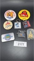 Disney pins and keychains
